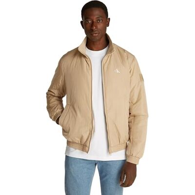 J30J325592PF2S Calvin Klein Męskie wyściełane kurtki Harrington inne, Trawertyn, S J30J325592PF2S Calvin Klein Męskie wyściełane kurtki Harrington inne, Trawertyn, S