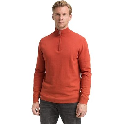 1048018 TOM TAILOR Męski sweter , 38680-Rust Red Melange, M, 38680 Rdzawy czerwony melanż, M 1048018 TOM TAILOR Męski sweter , 38680-Rust Red Melange, M, 38680 Rdzawy czerwony melanż, M