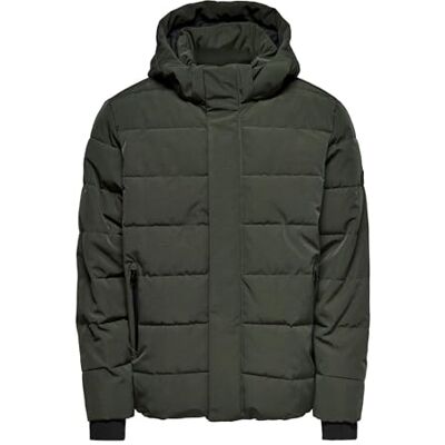 22019598 ONLY & SONS Onscayson Puffa OTW męska kurtka pikowana, Peat, XL 22019598 ONLY & SONS Onscayson Puffa OTW męska kurtka pikowana, Peat, XL