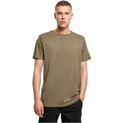 BY005-00176-0051 Build Your Brand Męski T-shirt z okrągłym dekoltem, oliwkowy, S BY005-00176-0051 Build Your Brand Męski T-shirt z okrągłym dekoltem, oliwkowy, S