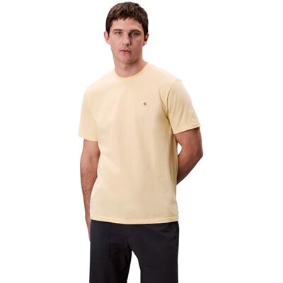 LV040HM265RM9M Calvin Klein Męskie koszulki Ss Smooth CTTN Solid Crewnk Tee Lv040Hm265, żółty (Sunlight), M LV040HM265RM9M Calvin Klein Męskie koszulki Ss Smooth CTTN Solid Crewnk Tee Lv040Hm265, żółty (Sunlight), M