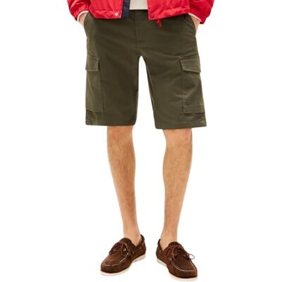 MW0MW31244 Tommy Hilfiger Męskie szorty JOHN CARGO SHORT 1985 Cargo Shorts, khaki, 30W, Khaki (zieleń wojskowa), 30W MW0MW31244 Tommy Hilfiger Męskie szorty JOHN CARGO SHORT 1985 Cargo Shorts, khaki, 30W, Khaki (zieleń wojskowa), 30W