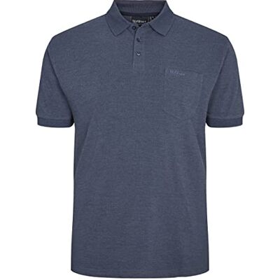 99011-0555 North 56-4 Koszulka polo męska, niebieski (Blue Melange 0555), XXL 99011-0555 North 56-4 Koszulka polo męska, niebieski (Blue Melange 0555), XXL