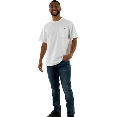 DK0A4YFCWHX1 Dickies Męska koszulka Luray Pocket Tee Ss (1 opakowanie), biały, XS DK0A4YFCWHX1 Dickies Męska koszulka Luray Pocket Tee Ss (1 opakowanie), biały, XS
