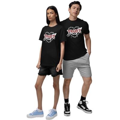 URCTS022-XL-BK Republic of California Unisex Trust-No-One-T-Shirt- Czarny, XL, czarny, XL URCTS022-XL-BK Republic of California Unisex Trust-No-One-T-Shirt- Czarny, XL, czarny, XL