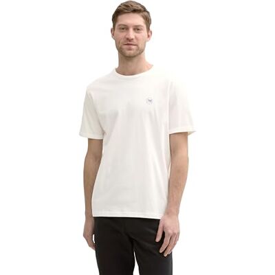 1046733 TOM TAILOR T-shirt męski, 10332 – Off White, XS 1046733 TOM TAILOR T-shirt męski, 10332 – Off White, XS