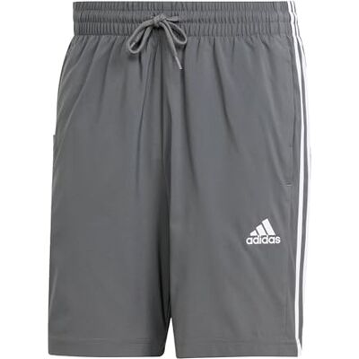 IW9242 adidas Mężczyźni AEROREADY Essentials Chelsea 3-Stripes Shorts, Grey Six, S IW9242 adidas Mężczyźni AEROREADY Essentials Chelsea 3-Stripes Shorts, Grey Six, S