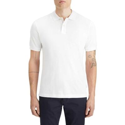 179201 Scotch & Soda Męska koszulka polo z logo, biały, M 179201 Scotch & Soda Męska koszulka polo z logo, biały, M