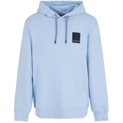 3DZMHJZJGGZ15DF Armani Exchange Men's Milano Edition Full Zip Hoodie with Logo Patch Placid Blue, S, Placid Blue, S 3DZMHJZJGGZ15DF Armani Exchange Men's Milano Edition Full Zip Hoodie with Logo Patch Placid Blue, S, Placid Blue, S