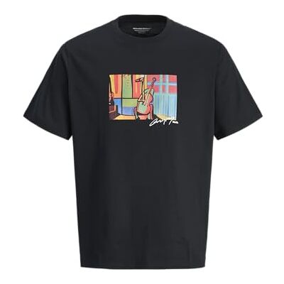 12273378-4705713 Jack & Jones Jormanchester Cubism Front Tee Ss Cn, czarny, L 12273378-4705713 Jack & Jones Jormanchester Cubism Front Tee Ss Cn, czarny, L
