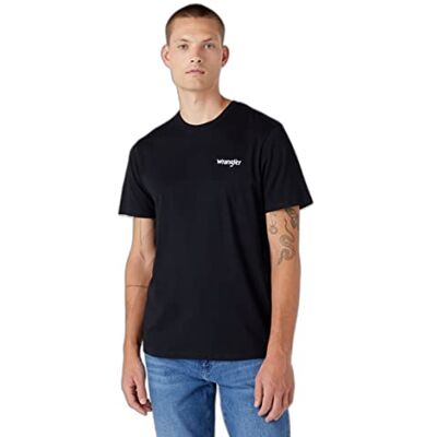 W7BZFQE12 Wrangler Sign Off Tee Koszulka Mężczyźni, Granatowy (True Navy), M W7BZFQE12 Wrangler Sign Off Tee Koszulka Mężczyźni, Granatowy (True Navy), M