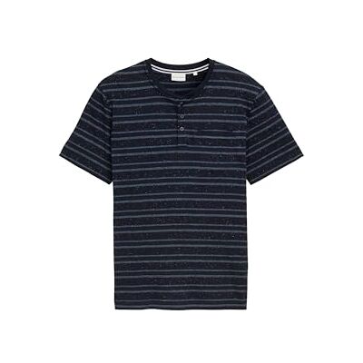 1046759 TOM TAILOR T-shirt męski, 38087 – granatowy, wielokolorowy pasek Nep Stripe, L 1046759 TOM TAILOR T-shirt męski, 38087 – granatowy, wielokolorowy pasek Nep Stripe, L