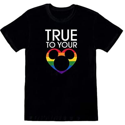 UTHE574_1 Heroes Inc Disney T-Shirt True to Your Heart Rainbow Disney Collection Size XL, Wielobarwny, rozmiar uniwersalny UTHE574_1 Heroes Inc Disney T-Shirt True to Your Heart Rainbow Disney Collection Size XL, Wielobarwny, rozmiar uniwersalny