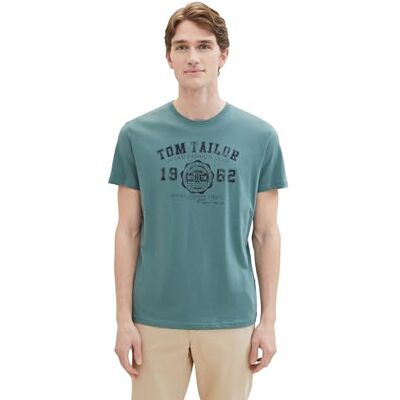1039868 TOM TAILOR T-shirt męski, 30105 Deep Bluish Green, XL 1039868 TOM TAILOR T-shirt męski, 30105 Deep Bluish Green, XL