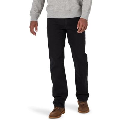 ZM1CSCB Wrangler Big & Tall Classic Comfort-Waist Jean Dżins Mężczyźni , czarny , 36W / 32L ZM1CSCB Wrangler Big & Tall Classic Comfort-Waist Jean Dżins Mężczyźni , czarny , 36W / 32L