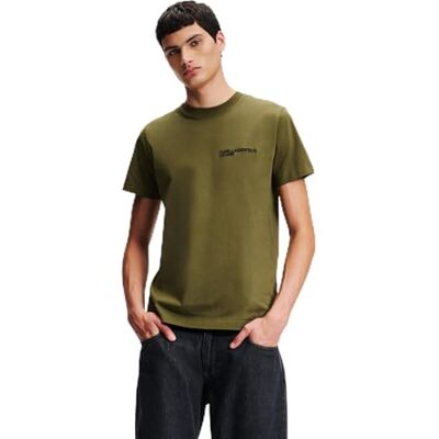241D1700 Karl Lagerfeld Jeans, Męskie, Slim Short Sleeve Essential Logo Tee, Slim Fit, Zielony, L 241D1700 Karl Lagerfeld Jeans, Męskie, Slim Short Sleeve Essential Logo Tee, Slim Fit, Zielony, L
