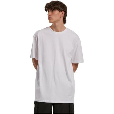 BY102S Build Your Brand Męski T-shirt Organic Heavy Oversize Tee White 3XL, biały, 3XL BY102S Build Your Brand Męski T-shirt Organic Heavy Oversize Tee White 3XL, biały, 3XL