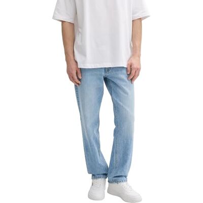 1044988 TOM TAILOR Denim Męskie dżinsy Waylen Relaxed Fit, 10118 Used Light Stone Blue Denim, 30W / 34L 1044988 TOM TAILOR Denim Męskie dżinsy Waylen Relaxed Fit, 10118 Used Light Stone Blue Denim, 30W / 34L