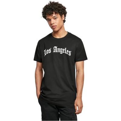 MT1578-00007-0058 Mister Tee Los Angeles Wording Tee T-shirt męski, czarny, XS MT1578-00007-0058 Mister Tee Los Angeles Wording Tee T-shirt męski, czarny, XS