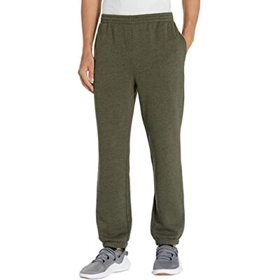 13168-GrenH-Small Amazon Essentials Men's Polarowe spodnie dresowe ze ściągaczem (dostępne w wersjach Big i Tall), Oliwkowy wrzos, S 13168-GrenH-Small Amazon Essentials Men's Polarowe spodnie dresowe ze ściągaczem (dostępne w wersjach Big i Tall), Oliwkowy wrzos, S