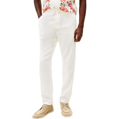 MW0MW38801 Tommy Hilfiger HARLEM SORONA LINEN Chino, biały, 40W / 32L, Biały (jedwab z kości słoniowej), 40W / 32L MW0MW38801 Tommy Hilfiger HARLEM SORONA LINEN Chino, biały, 40W / 32L, Biały (jedwab z kości słoniowej), 40W / 32L
