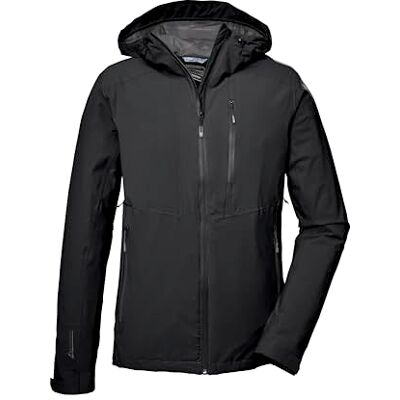 41314-000 killtec Panowie Funkcjonalna kurtka to wodoodporna/outdoorowa kurtka z kapturem KOS 25 MN JCKT, L, black, 41314-000 killtec Panowie Funkcjonalna kurtka to wodoodporna/outdoorowa kurtka z kapturem KOS 25 MN JCKT, L, black,