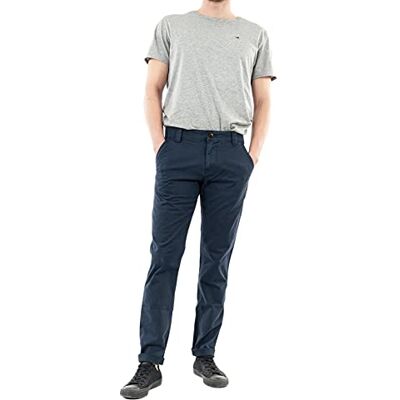 DM0DM09595 Tommy Jeans Mężczyźni Tjm Scanton Chino Spodnie, Ciemnogranatowy, 36W / 34L DM0DM09595 Tommy Jeans Mężczyźni Tjm Scanton Chino Spodnie, Ciemnogranatowy, 36W / 34L