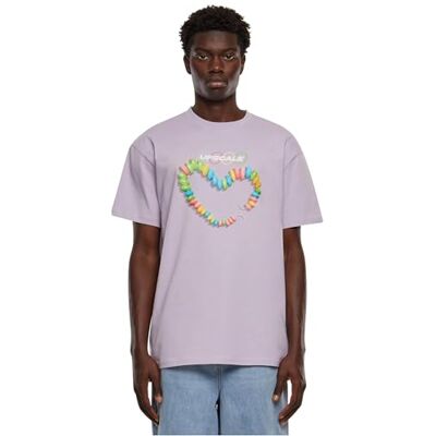 MT3012 Mister Tee Męski T-shirt bez kołnierza, fioletowy, S, fioletowy, S MT3012 Mister Tee Męski T-shirt bez kołnierza, fioletowy, S, fioletowy, S