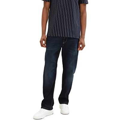 1013423 TOM TAILOR Męskie dżinsy Trad Relaxed, 10120 Used Dark Stone Blue Denim, 31W / 32L 1013423 TOM TAILOR Męskie dżinsy Trad Relaxed, 10120 Used Dark Stone Blue Denim, 31W / 32L