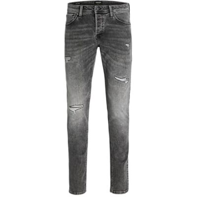 12259150 JACK & JONES Dżinsy męskie, czarny denim, 32W / 34L 12259150 JACK & JONES Dżinsy męskie, czarny denim, 32W / 34L