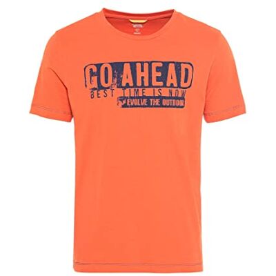 409745/7T74 Camel Active T-shirt męski , czerwony, S 409745/7T74 Camel Active T-shirt męski , czerwony, S