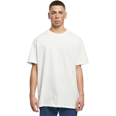 BY102 Build Your Brand Męski T-shirt Heavy Oversize Tee, Basic T-shirt dla mężczyzn, oversized fit, bawełna, rozmiary XS-5XL, Blancwhite, XL BY102 Build Your Brand Męski T-shirt Heavy Oversize Tee, Basic T-shirt dla mężczyzn, oversized fit, bawełna, rozmiary XS-5XL, Blancwhite, XL