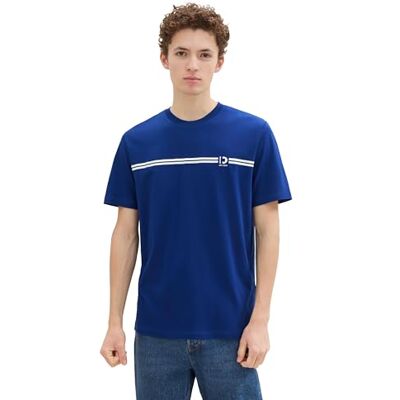 1043465 TOM TAILOR Denim T-shirt męski, 35788 Space Cadet Blue, XS 1043465 TOM TAILOR Denim T-shirt męski, 35788 Space Cadet Blue, XS