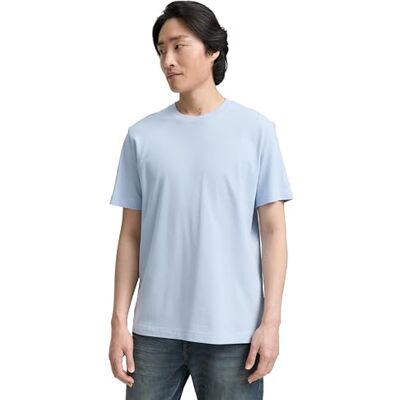 1042510 TOM TAILOR T-shirt męski, 13302 Light Metal Blue, M 1042510 TOM TAILOR T-shirt męski, 13302 Light Metal Blue, M