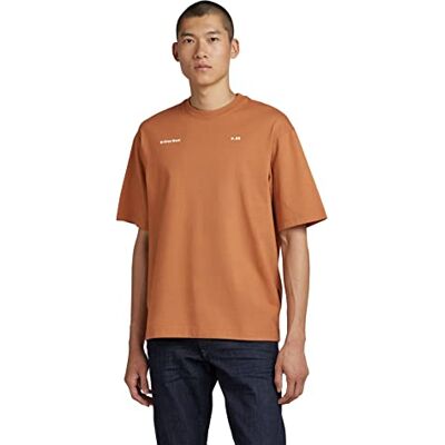 D23218-C336-3886 G-STAR RAW Men's Unisex Boxy Base r t T-Shirt, brązowy (Chipmunk ), L, brązowy (Chipmunk ), L D23218-C336-3886 G-STAR RAW Men's Unisex Boxy Base r t T-Shirt, brązowy (Chipmunk ), L, brązowy (Chipmunk ), L
