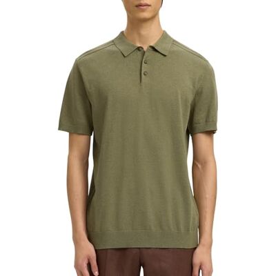 16092437-4884134 SELECTED MEN Slhberg Ss Knit Polo Noos, Deep Lichen Green, XL 16092437-4884134 SELECTED MEN Slhberg Ss Knit Polo Noos, Deep Lichen Green, XL