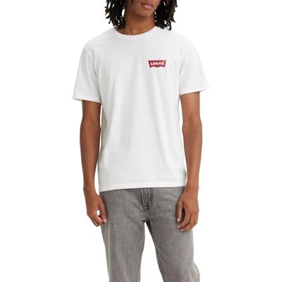 79681-0032 Levi's Mężczyźni 2-Pack Crewneck Graphic Tee T-Shirt, Batwing Srt Bright White, S 79681-0032 Levi's Mężczyźni 2-Pack Crewneck Graphic Tee T-Shirt, Batwing Srt Bright White, S