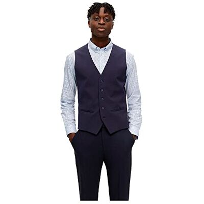 16089406 SELETED HOMME Męska kamizelka Slhslim-Liam WCT Flex B Noos, granatowy blezer, 42 16089406 SELETED HOMME Męska kamizelka Slhslim-Liam WCT Flex B Noos, granatowy blezer, 42