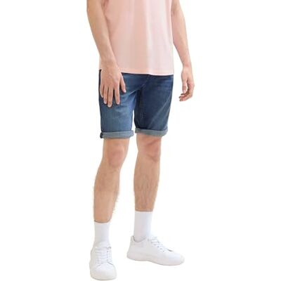 1041437 TOM TAILOR Denim Męskie spodenki jeansowe bermudy, 10119 Used Mid Stone Blue Denim, XS 1041437 TOM TAILOR Denim Męskie spodenki jeansowe bermudy, 10119 Used Mid Stone Blue Denim, XS