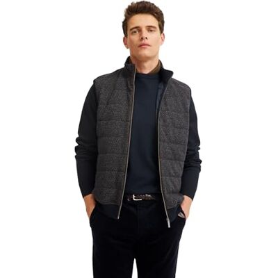 8800-85053D bugatti Męska kamizelka Sweat, 90-brązowy, L 8800-85053D bugatti Męska kamizelka Sweat, 90-brązowy, L