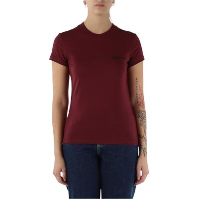 A1W17004 Karl Lagerfeld Jeans, Damskie, Slim Short Sleeve Essential Logo Tee, Slim Fit, Fioletowy, XS A1W17004 Karl Lagerfeld Jeans, Damskie, Slim Short Sleeve Essential Logo Tee, Slim Fit, Fioletowy, XS