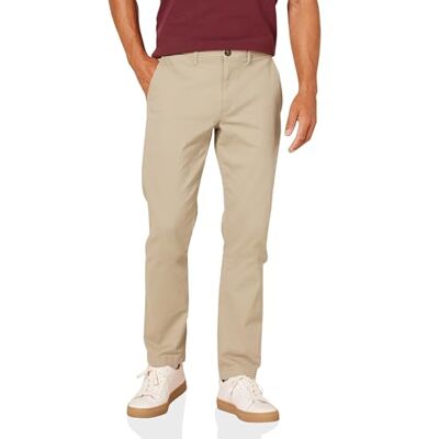 MAE60012FL18-Kha-34W x 31L Amazon Essentials Męskie spodnie slim fit casual stretch khaki, khaki brązowy, 34W x 31L MAE60012FL18-Kha-34W x 31L Amazon Essentials Męskie spodnie slim fit casual stretch khaki, khaki brązowy, 34W x 31L