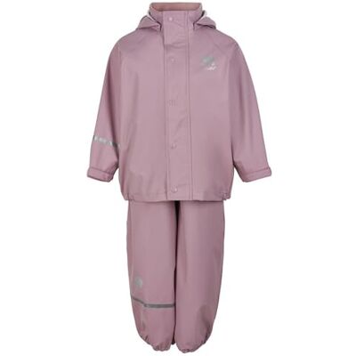 1145 Celavi Unisex Basic Rainwear Set-Solid Pu kurtka przeciwdeszczowa, Mauve Shadow, 150 1145 Celavi Unisex Basic Rainwear Set-Solid Pu kurtka przeciwdeszczowa, Mauve Shadow, 150