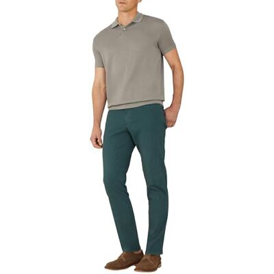 HM212593 Hackett London Męskie spodnie chinosy Ultra Lw K, zielone (zielone), 33W/28L, Zielony (Bottle Green), 33W / 28L HM212593 Hackett London Męskie spodnie chinosy Ultra Lw K, zielone (zielone), 33W/28L, Zielony (Bottle Green), 33W / 28L