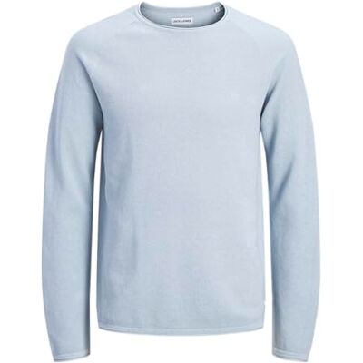 12157321-4884141 JACK & JONES Jjehill Knit Crew Neck Noos, Celestial Blue, M 12157321-4884141 JACK & JONES Jjehill Knit Crew Neck Noos, Celestial Blue, M