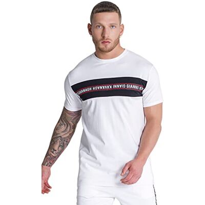 GKM003579 Gianni Kavanagh Męski biały, T-shirt z termotopem, S GKM003579 Gianni Kavanagh Męski biały, T-shirt z termotopem, S
