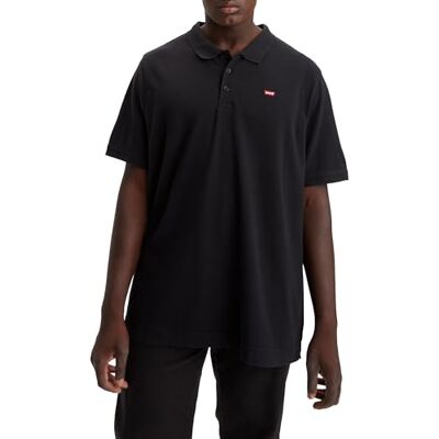 86998-0003 Levi's Mężczyźni Big & Tall Housemark Polo T-Shirt, Mineral Black, 3XL 86998-0003 Levi's Mężczyźni Big & Tall Housemark Polo T-Shirt, Mineral Black, 3XL
