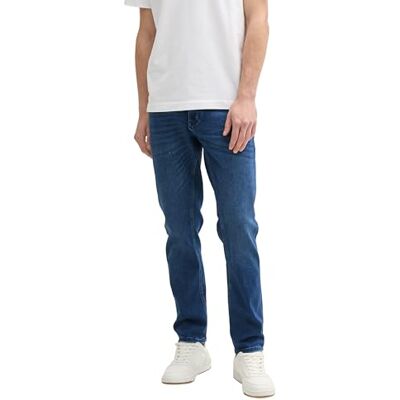 1044972 TOM TAILOR dżinsy męskie Regular Tapered, 10119 Used Mid Stone Blue Denim, 30W / 30L 1044972 TOM TAILOR dżinsy męskie Regular Tapered, 10119 Used Mid Stone Blue Denim, 30W / 30L