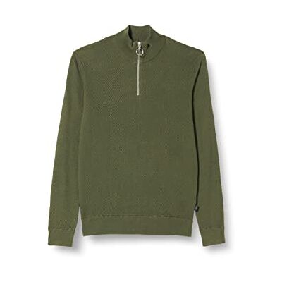 20503972 CASUAL FRIDAY Męski sweter Karlo Structured z zamkiem błyskawicznym, 190312/Beetle, 3XL 20503972 CASUAL FRIDAY Męski sweter Karlo Structured z zamkiem błyskawicznym, 190312/Beetle, 3XL