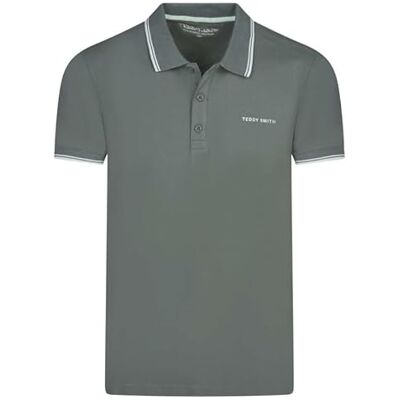 11316819D Teddy Smith PASIAN Polo 2 MC, Vintage khaki, XS 11316819D Teddy Smith PASIAN Polo 2 MC, Vintage khaki, XS
